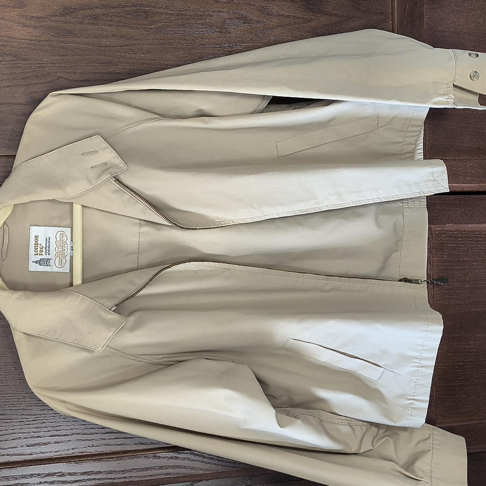 London Fog Tan Windbreaker Jacket